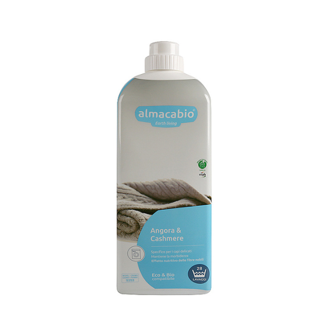 Detergent lichid pentru haine Almacabio Angora & Cashmere – Spălare delicată și eficientă, 1L