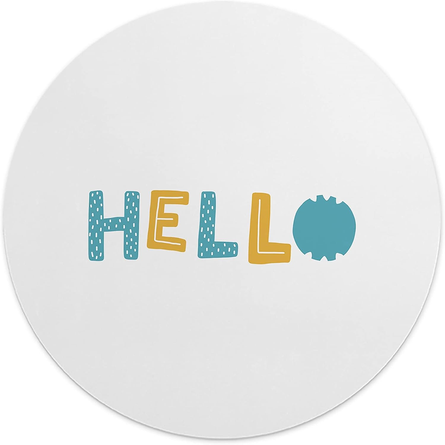 Mousepad Rotund Hello 22 cm – Un Plus de Energie la Tine pe Birou