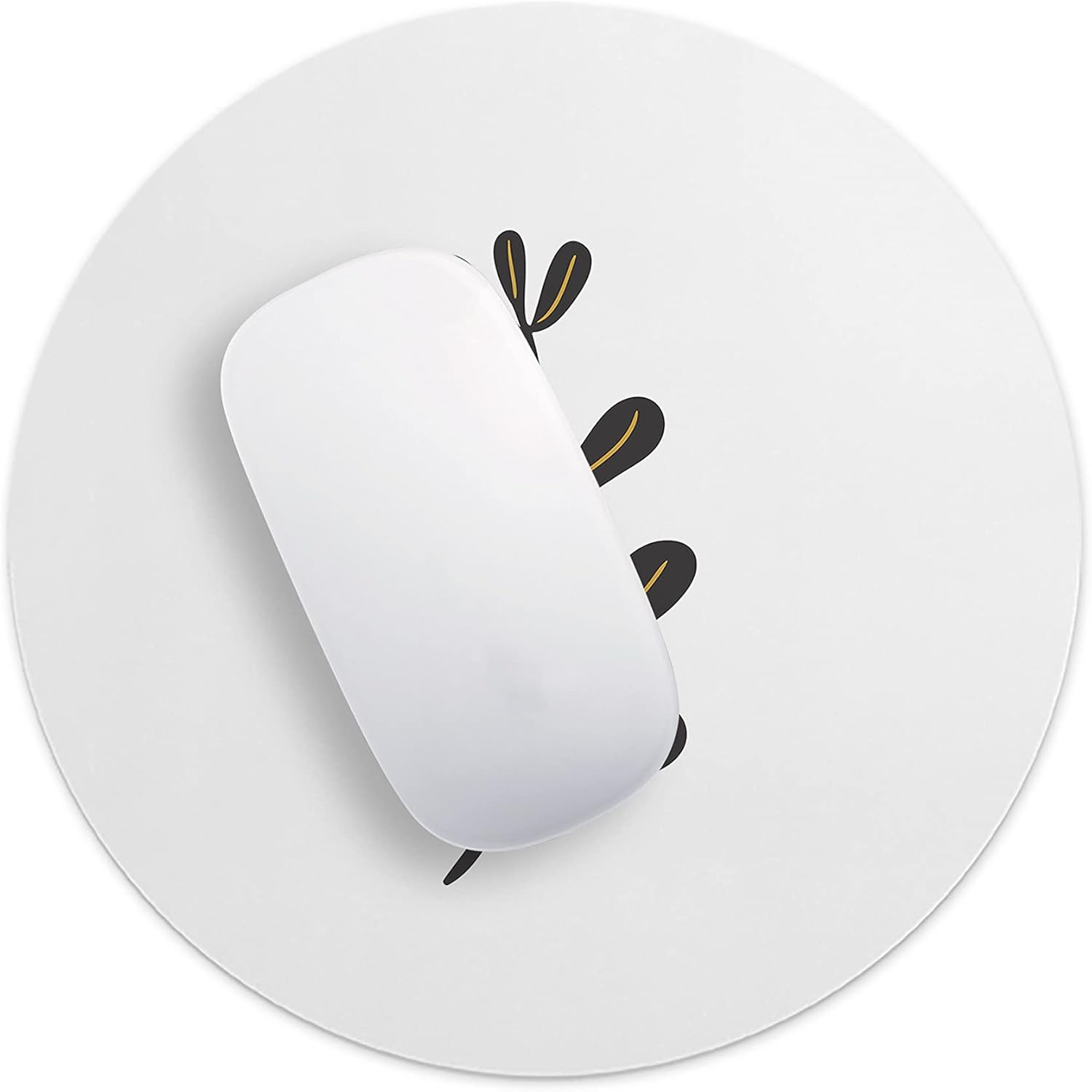 Mousepad Rotund 22 cm – Simplitate și Rafinament cu Design Minimalist Botanice - imagine 4