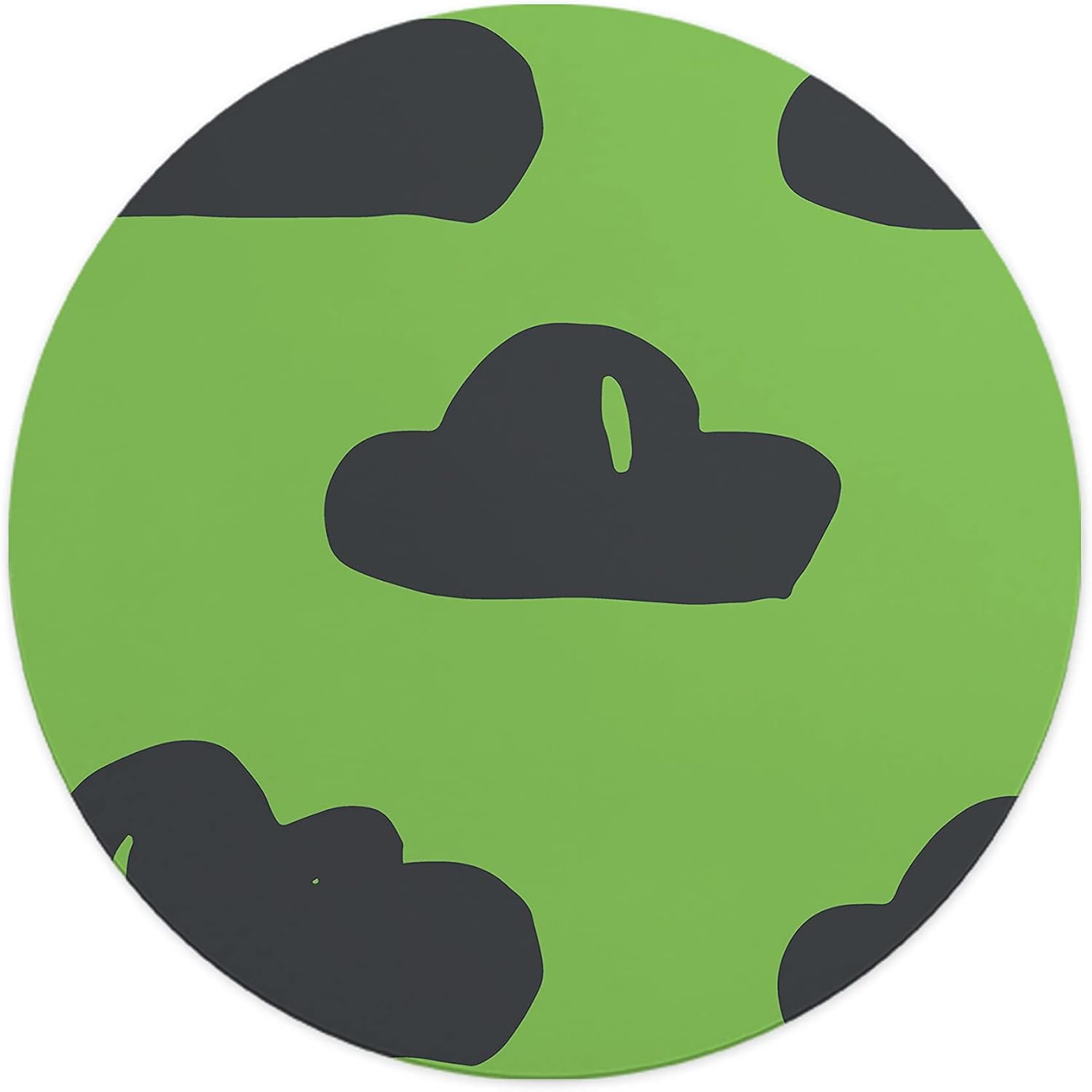 Mousepad Rotund Verde Lime 22 cm – Energie și Contrast pe Biroul Tău