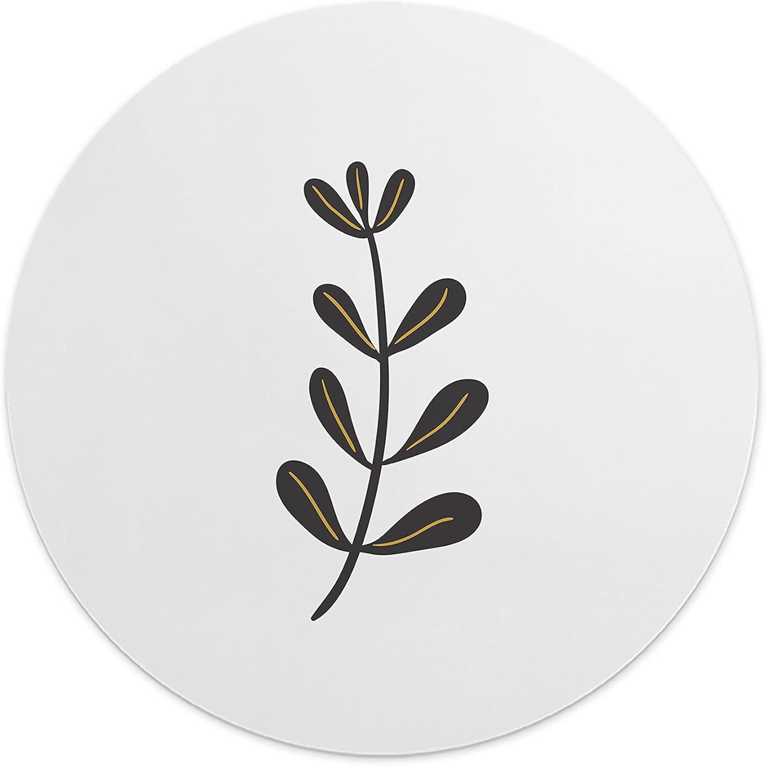 Mousepad Rotund 22 cm – Simplitate și Rafinament cu Design Minimalist Botanice