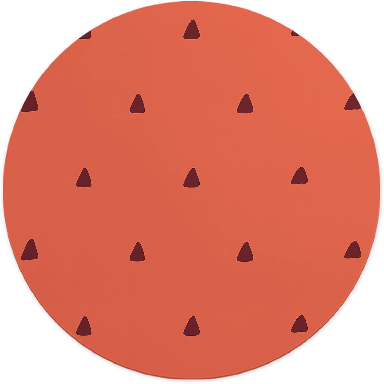 Mousepad Rotund Teracotă – Minimalism și Căldură pentru Spațiul Tău