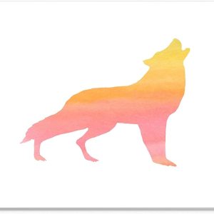 Mouse Pad Lup Watercolor Sunset – Design Artistic, Suprafață Textilă Fină, 22 x 18 cm