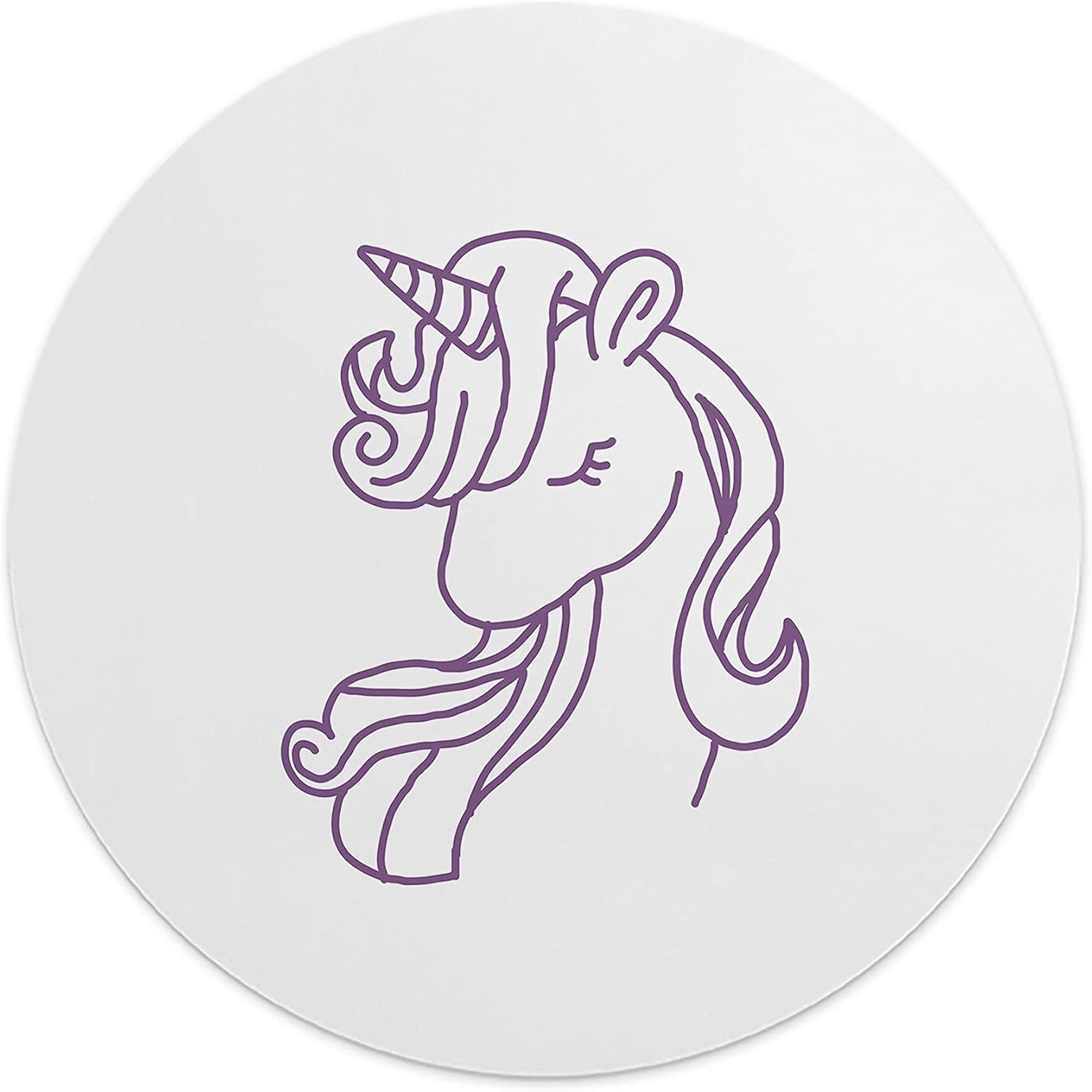 Mousepad rotund 22 cm multicolor din material textil