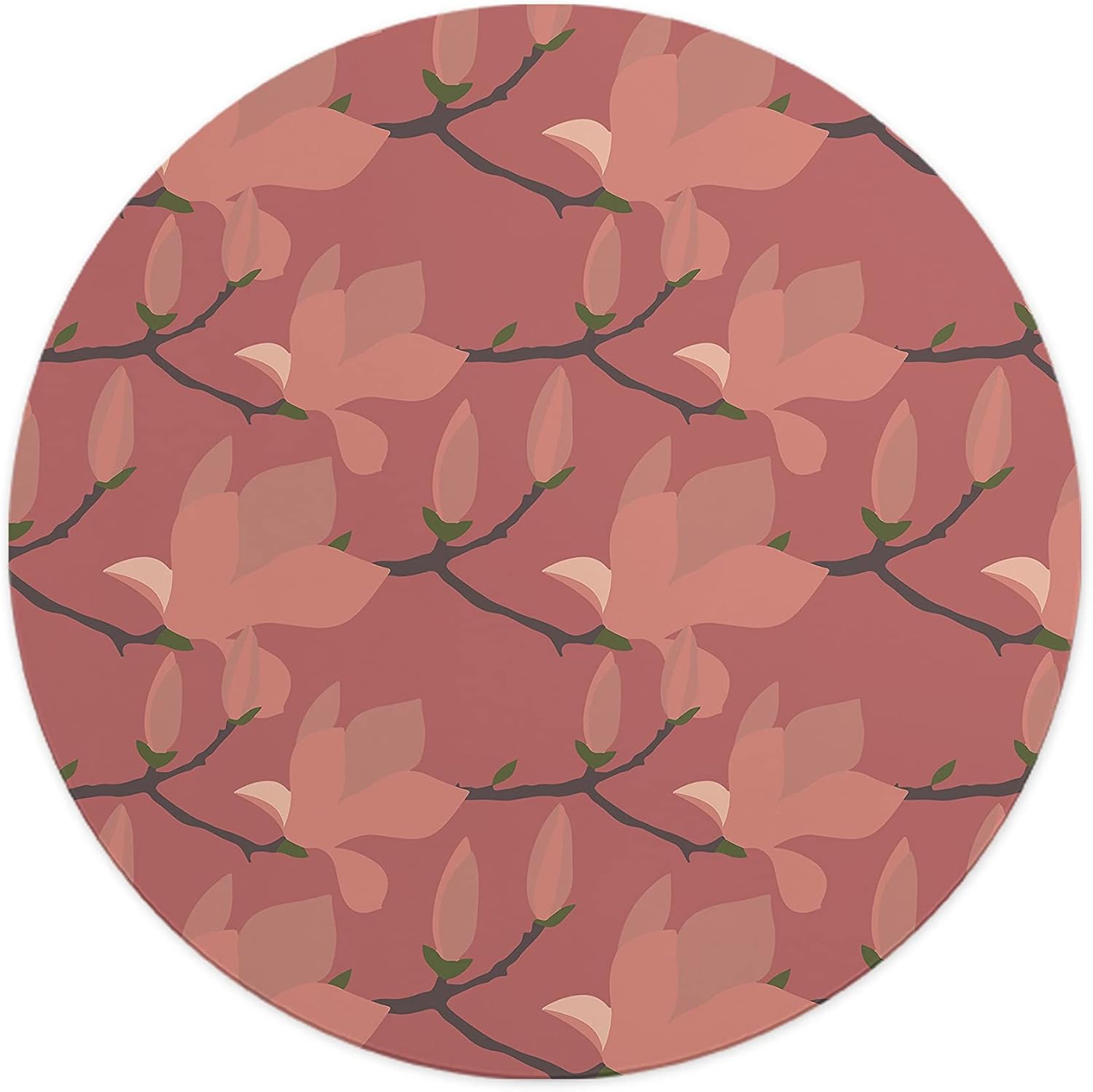 Mousepad Rotund Floral – Eleganță și Natură pe Masa Ta de Lucru