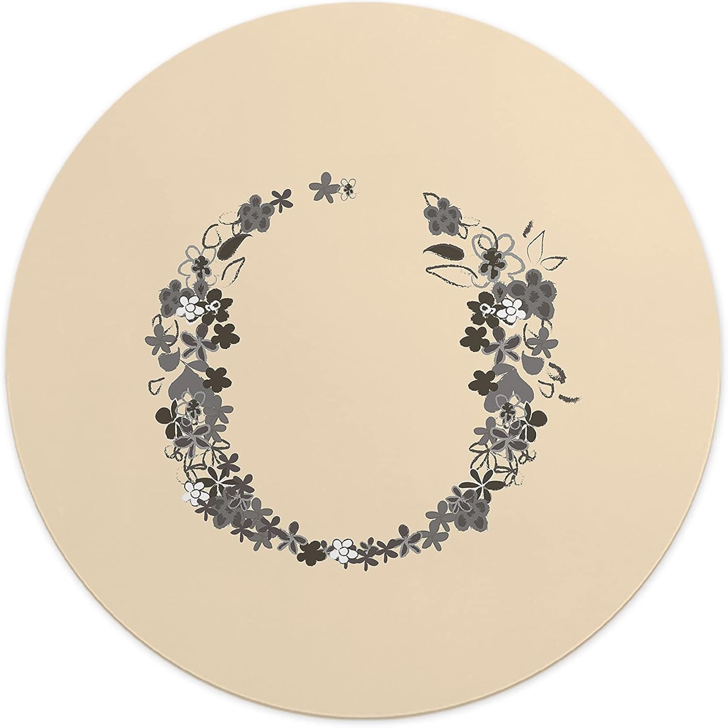 Mousepad rotund 22 cm multicolor din material textil