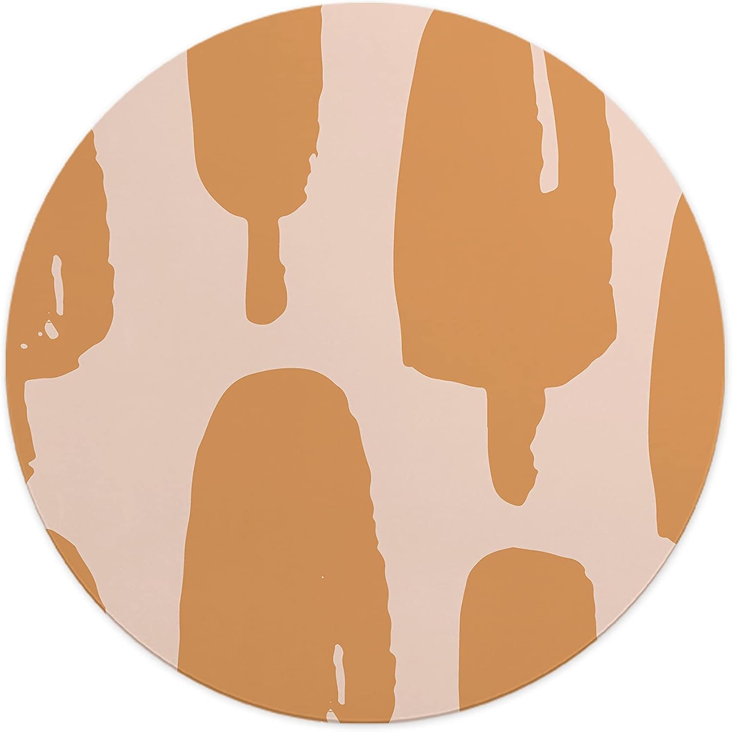 Mousepad Rotund 22 cm – Model Înghețată (Popsicles) pentru un Birou Vesel