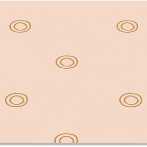 Mouse Pad Boho Geometric – Design Cercuri Minimale, Suprafață Textilă, 22 x 18 cm