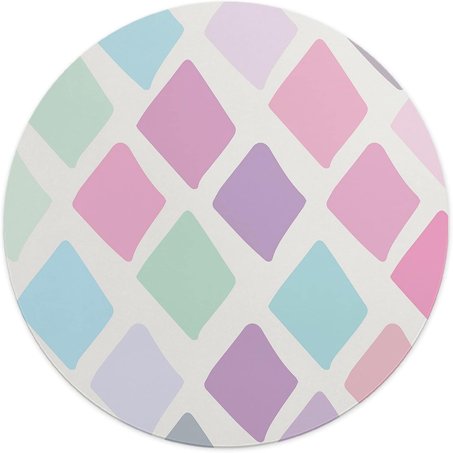 Mousepad rotund 22 cm multicolor din material textil