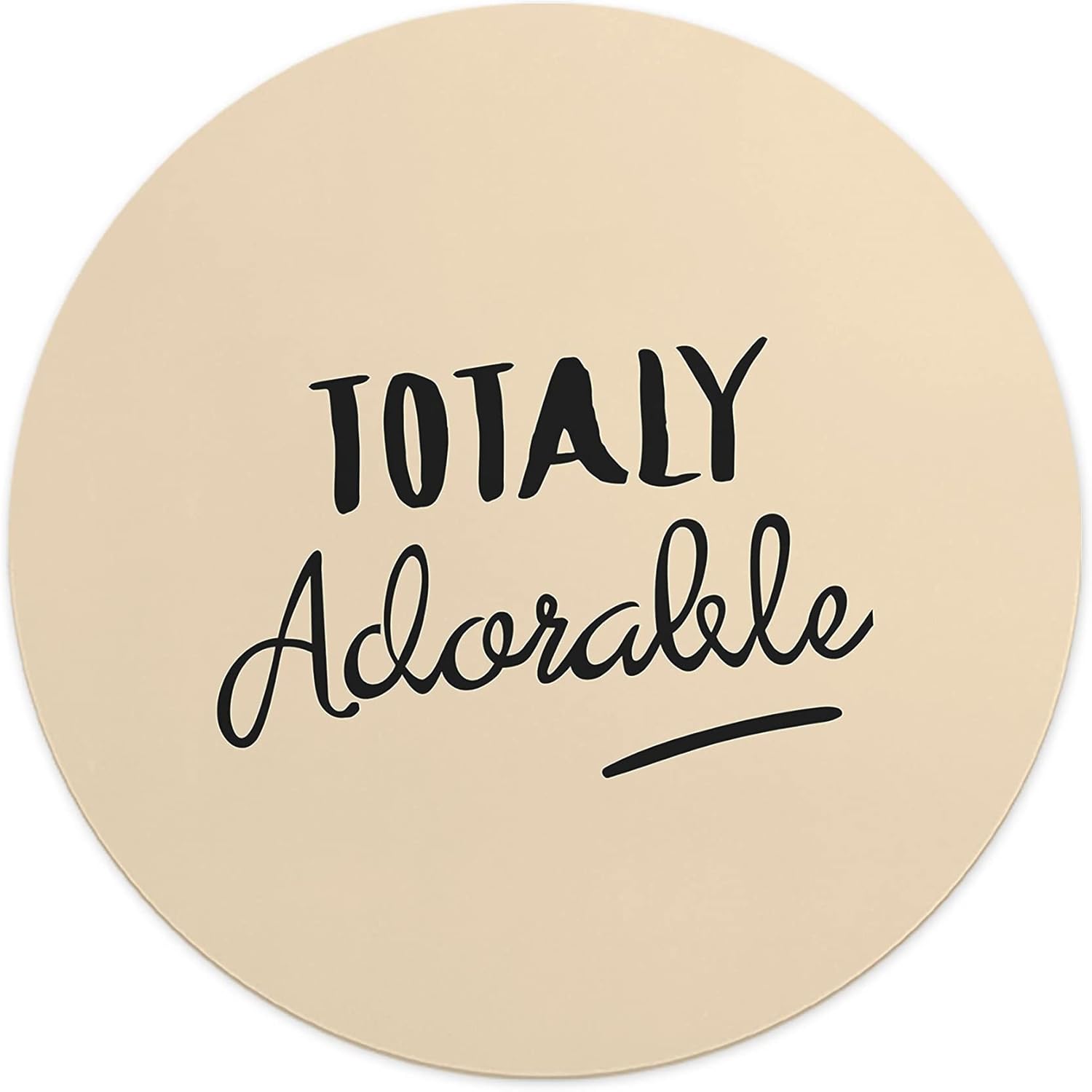 Mousepad Rotund 22 cm – Stil și Motivație cu Design „Totally Adorable”