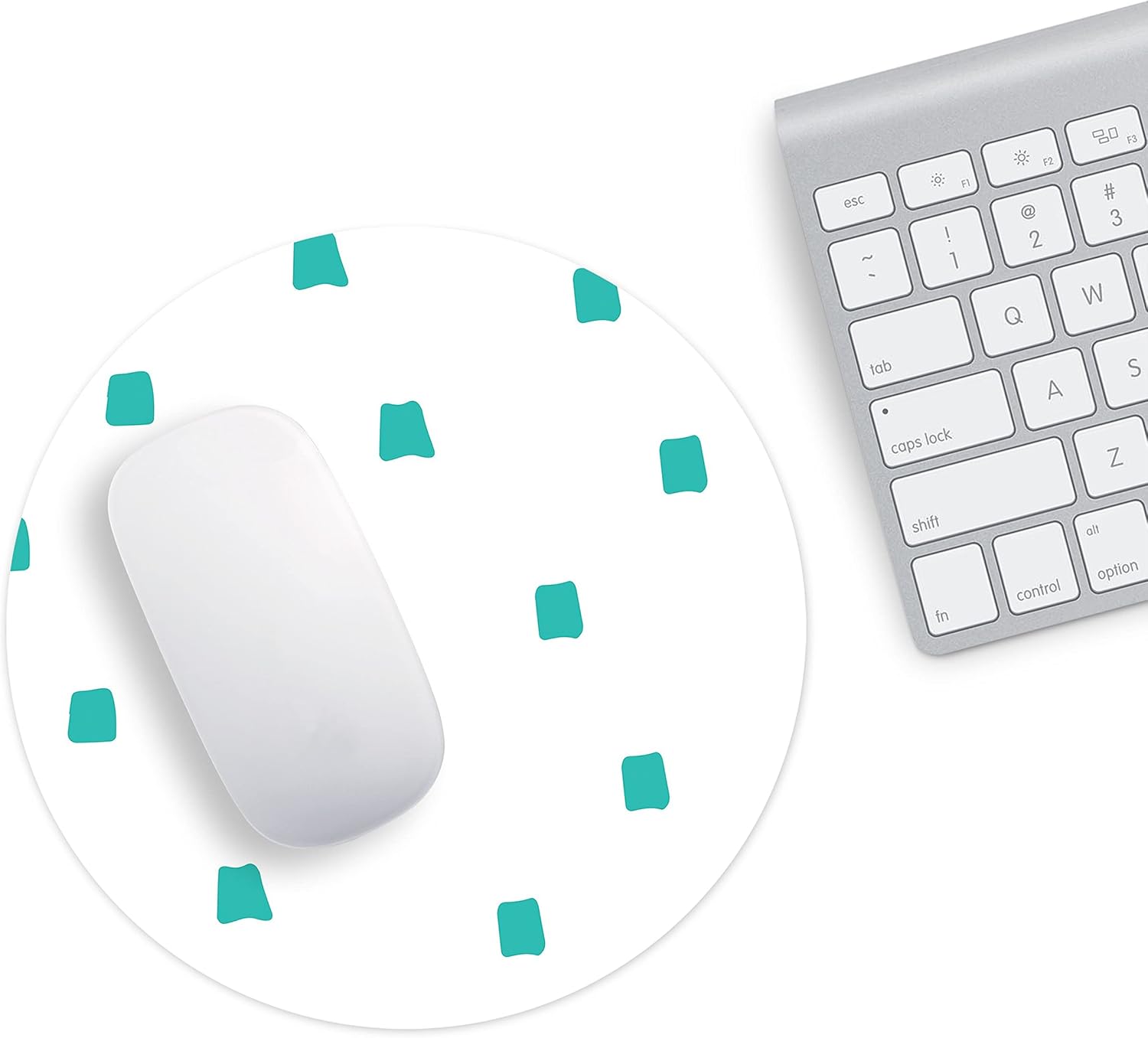 Mousepad Rotund 22 cm – Magie și Poveste cu Design Pattern Gnomi de Crăciun - imagine 2