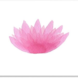 Mouse Pad Floare de Lotus Pink Watercolor – Design Zen Artistic, Suprafață Textilă, 22 x 18 cm