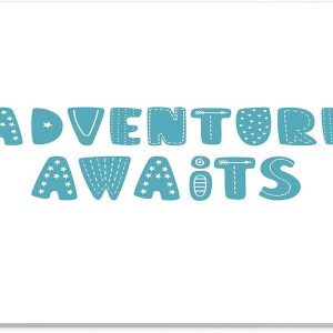 Mouse Pad Adventure Awaits – Design Motivator Albastru, Stil Jucăuș pentru Copii și Birou, 22 x 18 cm