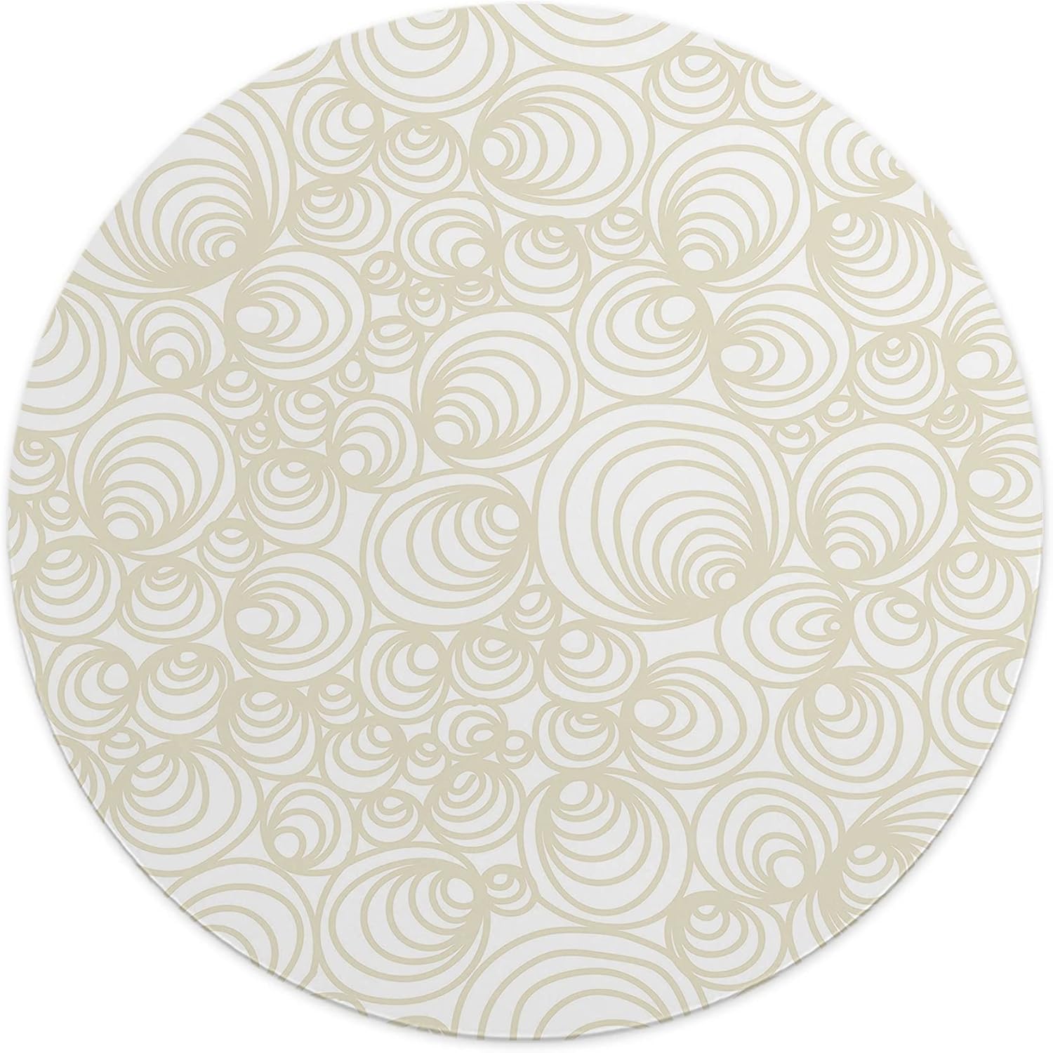 Mousepad Rotund Cercuri – Stil Geometric și Eficiență la Birou