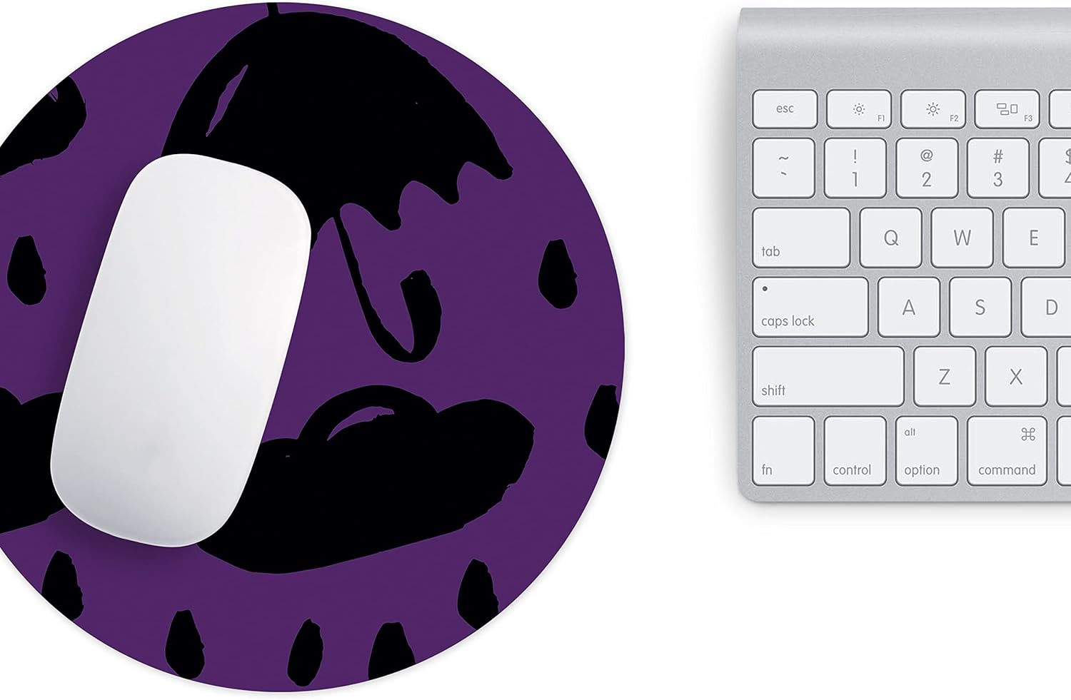 Mousepad 22 cm cu luna și stele neon - imagine 3