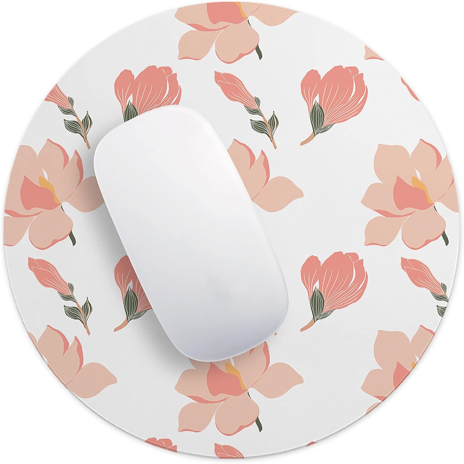 Mousepad rotund 22 cm multicolor din material textil - imagine 4