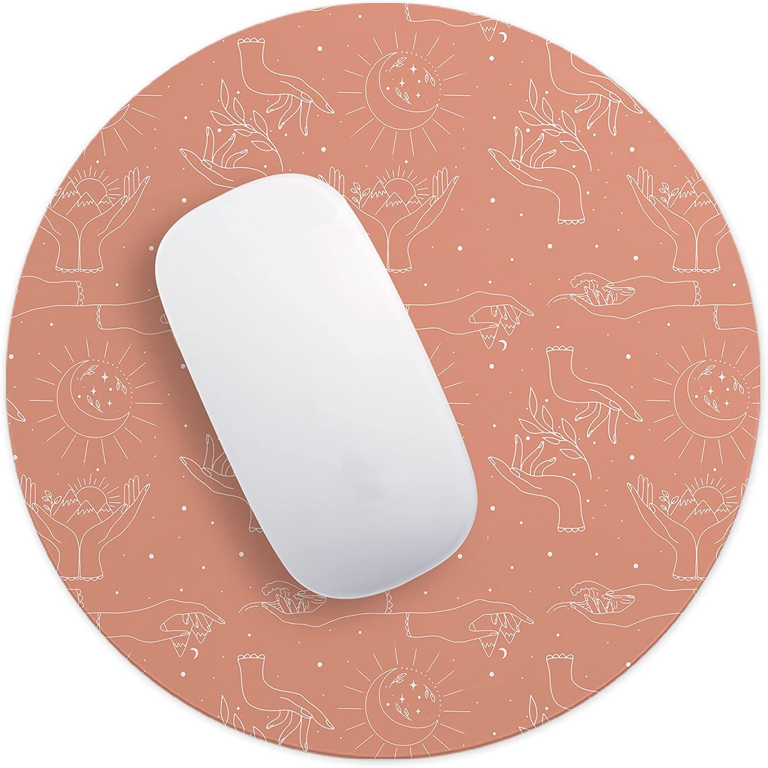 Mousepad 22 cm cu felină sălbatică nocturnă - imagine 4