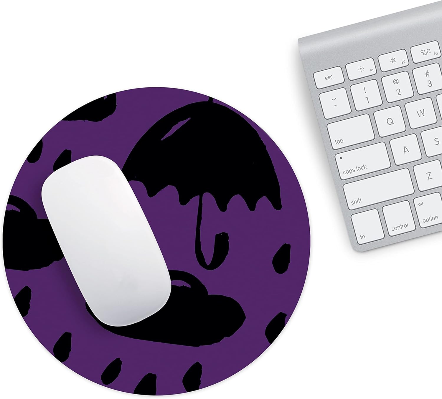 Mousepad 22 cm cu luna și stele neon - imagine 2