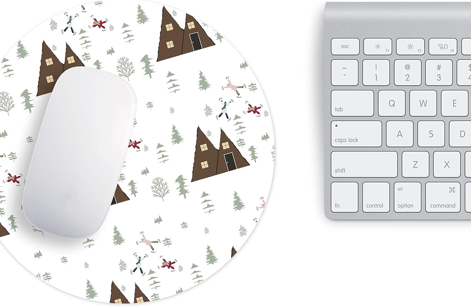 Mousepad 22 cm cu cascadă și peisaj de munte - imagine 3