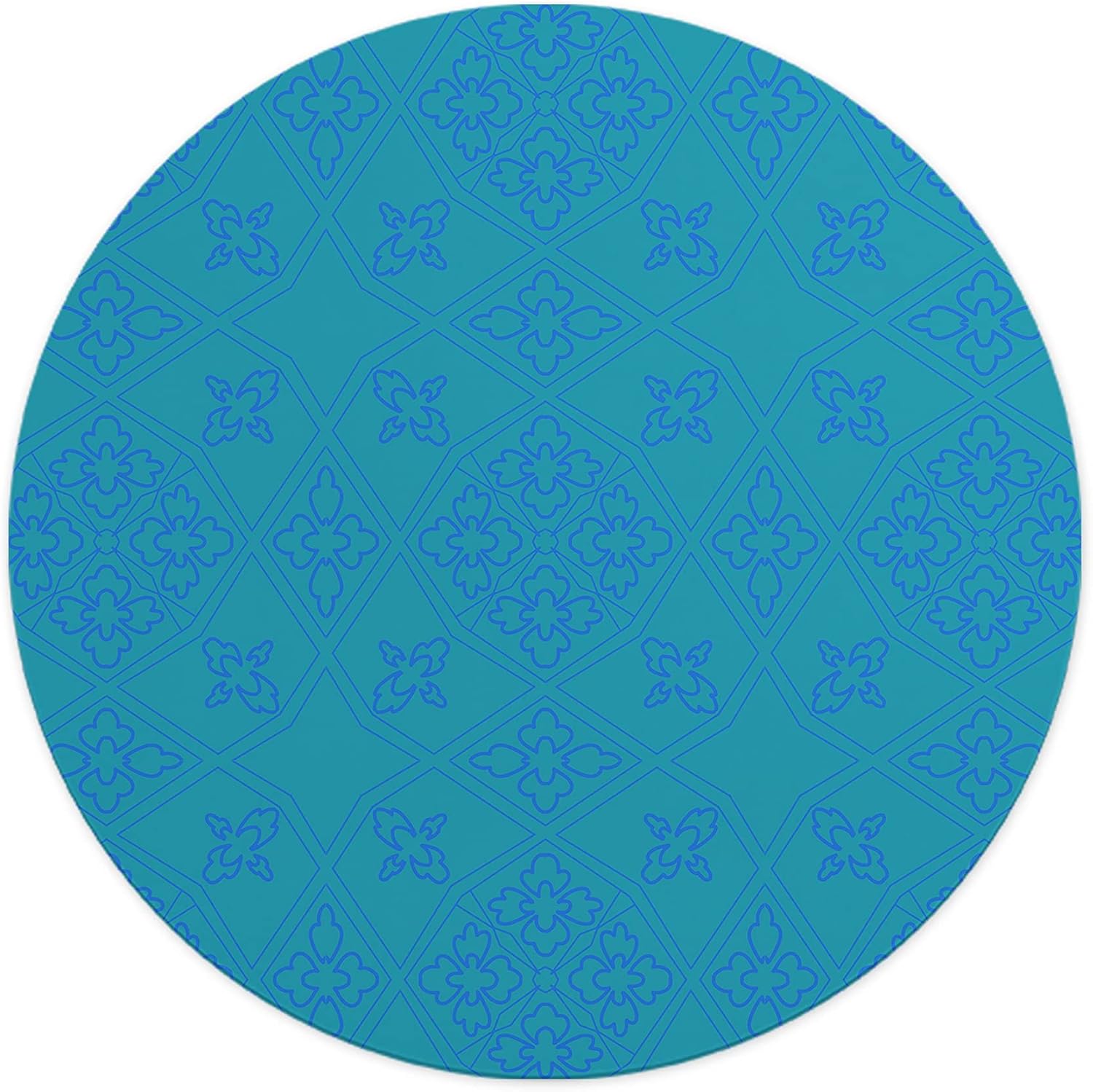 Mousepad rotund 22 cm multicolor din material textil