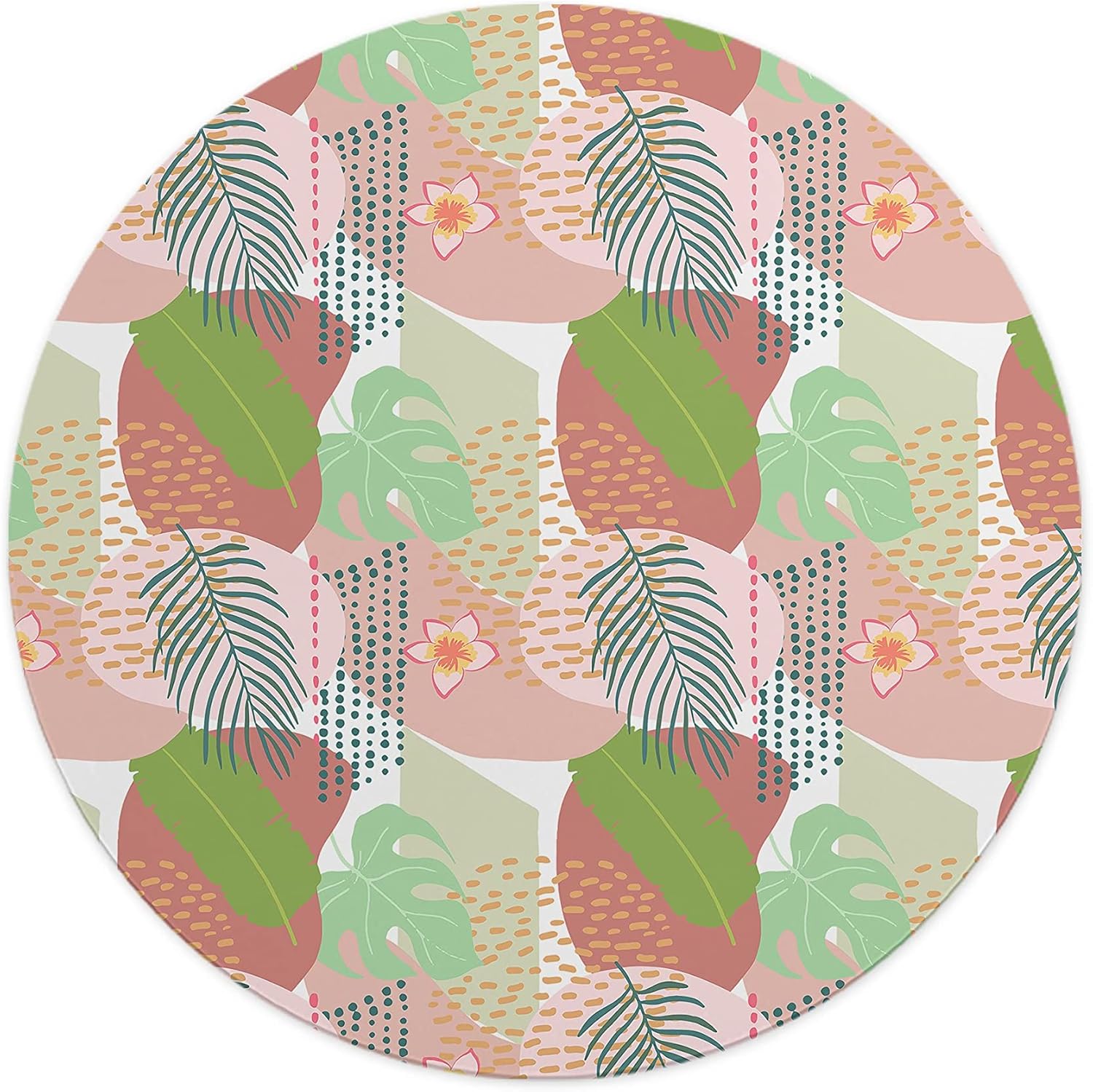 Mousepad Rotund Tropical 22 cm – Vibe Exotic pe Biroul Tău