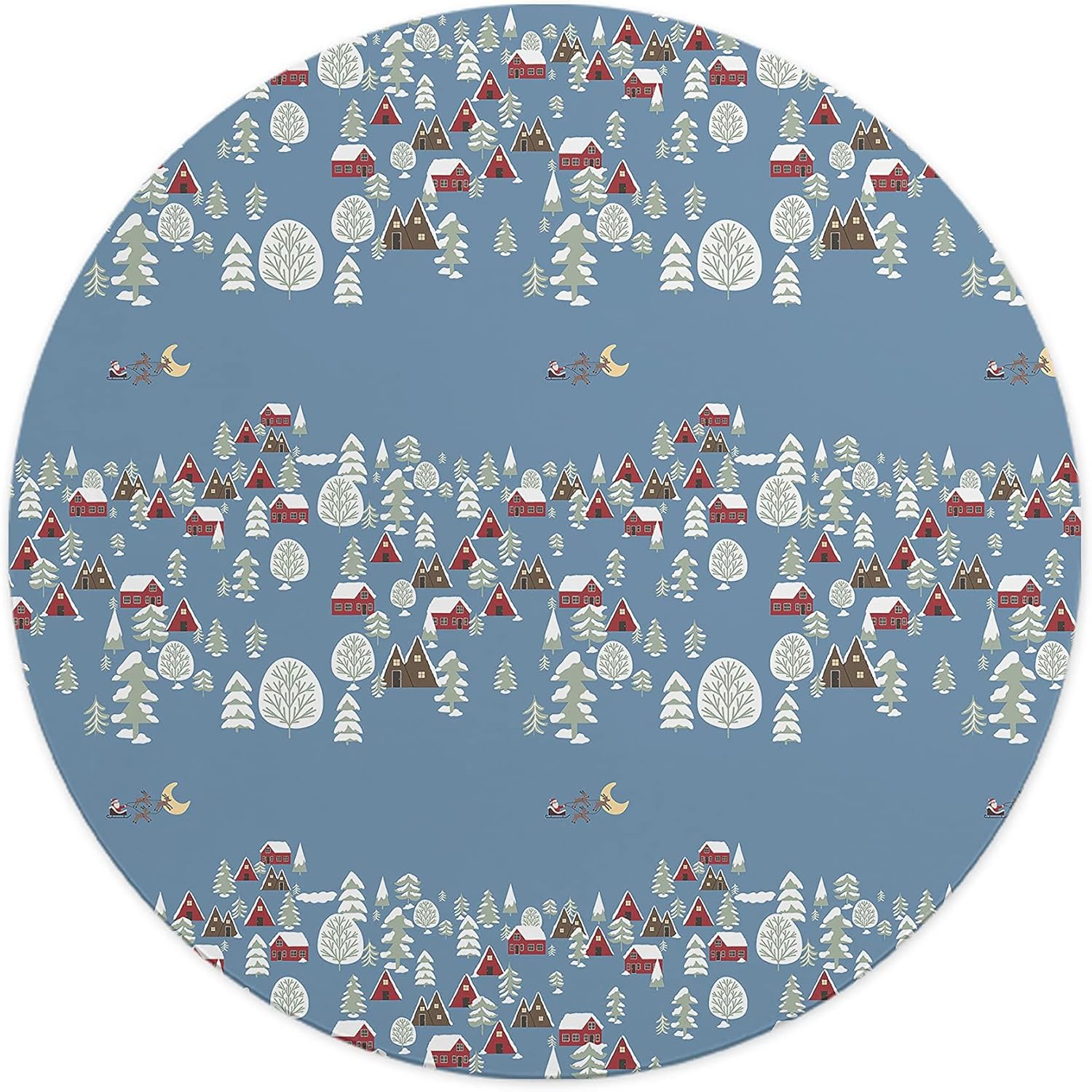 Mousepad rotund cu păun în culori strălucitoare