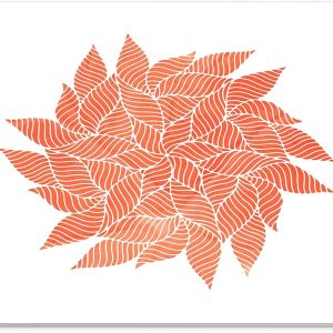 Mouse Pad Mandala Corai – Design Spirală Florală Watercolor, Suprafață Textilă, 22 x 18 cm