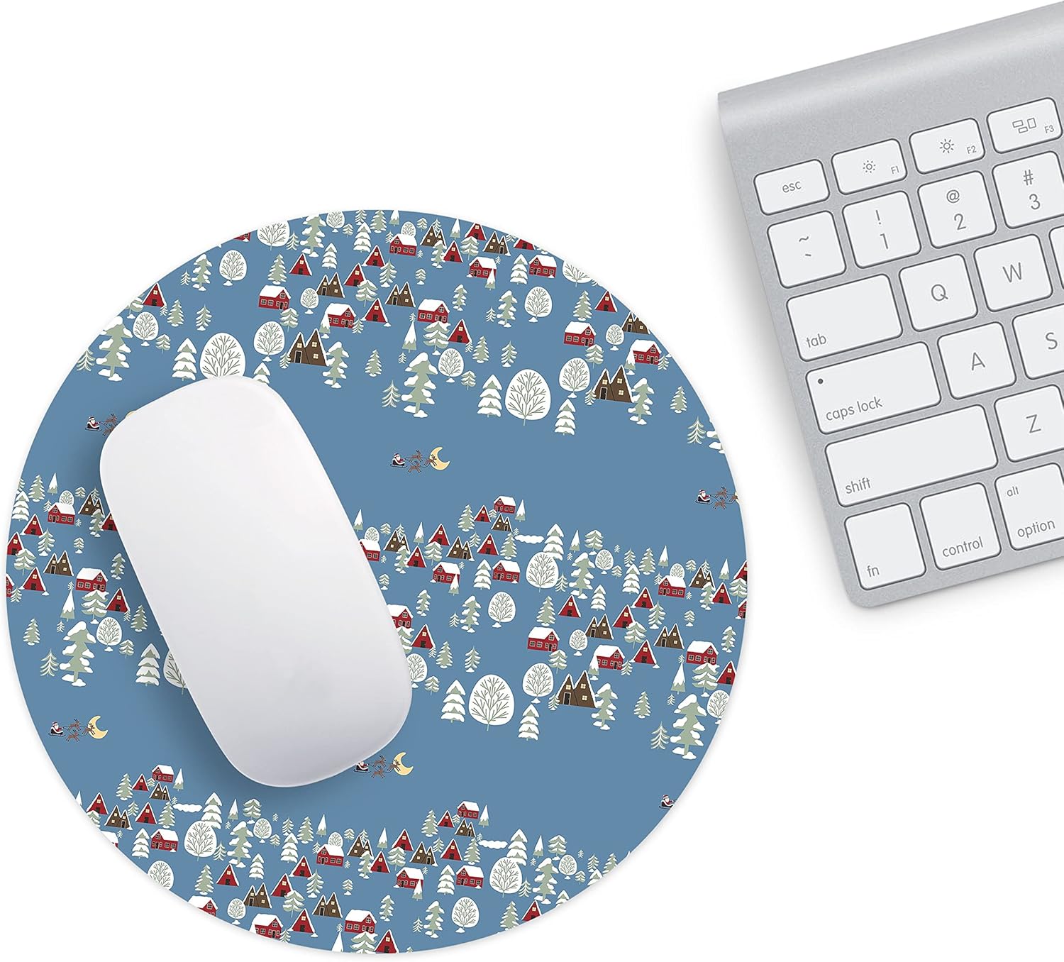 Mousepad rotund cu păun în culori strălucitoare - imagine 2