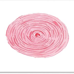 Mouse Pad Vortex Roz Watercolor – Design Circular Artistic, Suprafață Textilă, 22 x 18 cm