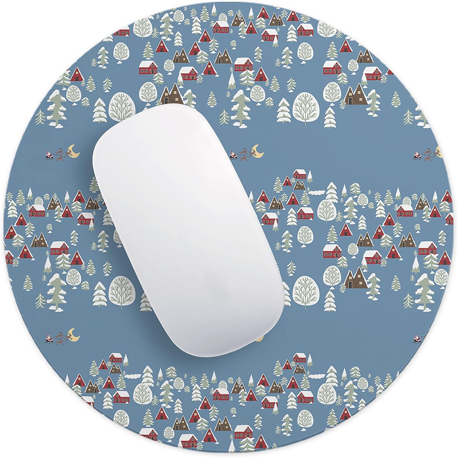Mousepad rotund cu păun în culori strălucitoare - imagine 4