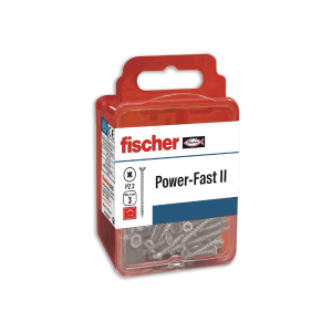Cutie Șuruburi Lemn Fischer Power-Fast II, 3.5 x 40 mm, 60 bucăți