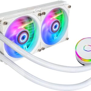Cooler Lichid Cooler Master PL240 Flux White Edition – Răcire AIO 240mm ARGB