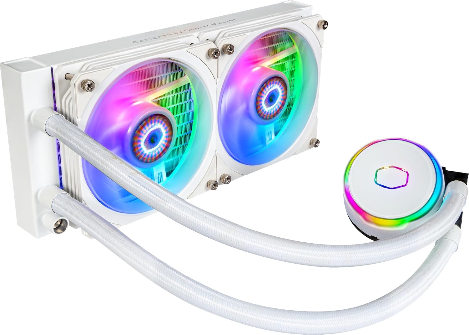 Cooler Lichid Cooler Master PL240 Flux White Edition – Răcire AIO 240mm ARGB