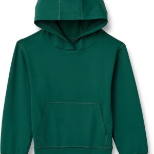Hanorac sport pentru băieți Amazon Essentials Functional Stretch Hoodie, Verde, Mărimea S (6-7 ani)