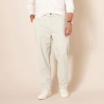 Pantaloni Chino Bărbați Amazon Essentials Classic Fit – Bej Deschis - Mărimea 56