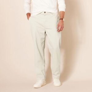 Pantaloni Chino Bărbați Amazon Essentials Classic Fit – Bej Deschis - Mărimea 56