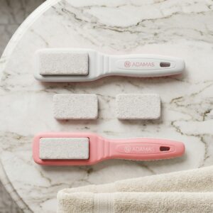 Set 2 Pili Profesionale pentru Picioare din Ceramică Adamas + 2 Pietre de Schimb Inclusiv